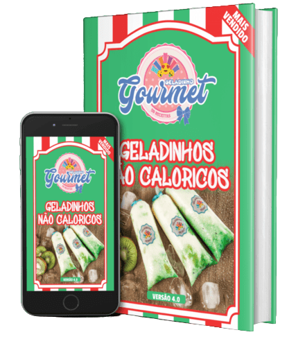Material de geladinhos não calóricos